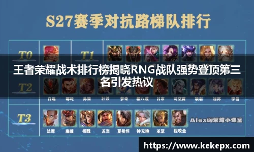 王者荣耀战术排行榜揭晓RNG战队强势登顶第三名引发热议